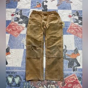 Distressed carhartt double knee pants